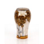 A Royal Doulton vase, by Joan Honey having stylised floral decoration, 24cm high