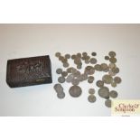 A collection of antique silver coinage