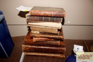 A quantity of various antiquarian and leather boun