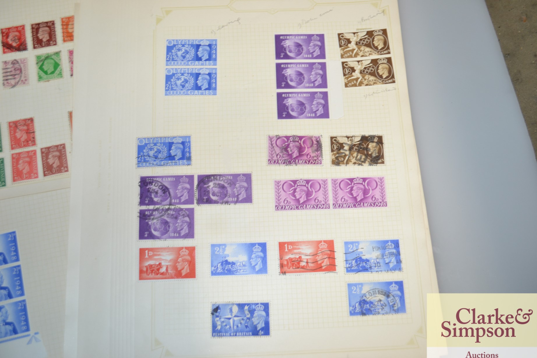 Great British stamps infused on 7 album pages - Image 7 of 7