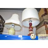 Two table lamps