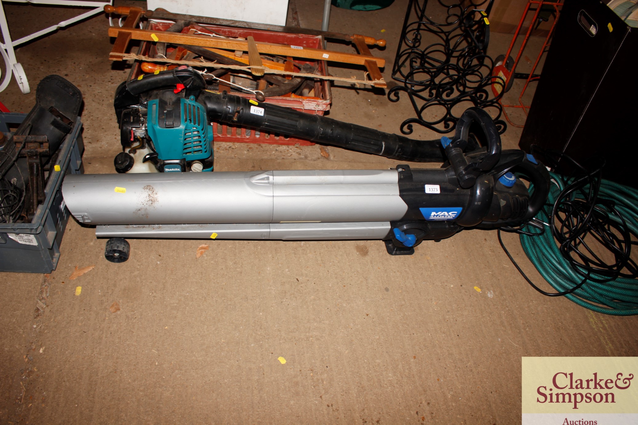 A MacAllister leaf blower and vac