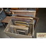 A large quantity of various picture frames