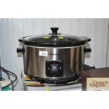 A Morphy Richards slow cooker with original box