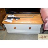 A white painted oak topped chest from Barretts of