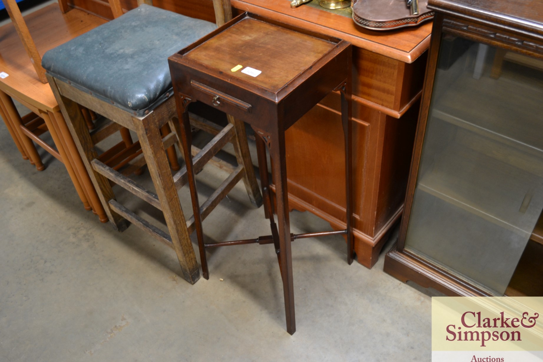 A 19th Century mahogany plant stand