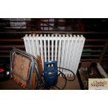 A cast iron radiator