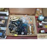 A box of costume jewellery