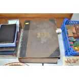 A leather bound Bible containing the Old and New T