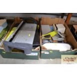 Two boxes containing various sundry items to inclu