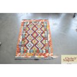 An approximate 4' x 2'6" Chobi Kelim rug