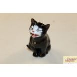 A Doulton figure of a cat entitled "Lucky"