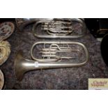 A Triumph horn and case No.21203 AF