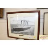 A photograph of the Titanic entitled "The Final Su