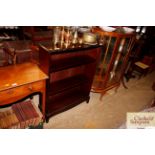 A Stag mahogany open fronted bookcase