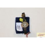 A 9ct gold ladies wrist watch