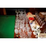 A collection of various antique and later glasswar