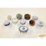 A collection of various porcelain and enamel patch