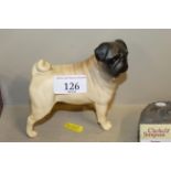 A Beswick porcelain bull dog, inscribed C.H.Cutmil