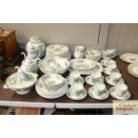 A Masons ironstone fruit basket pattern dinner ser