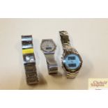 Three various wrist watches