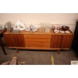 A teak Younger Ltd. sideboard fitted four central