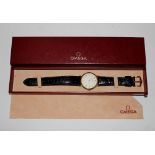 An Omega DeVille quartz wrist watch in box