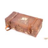 A walrus skin vintage suitcase