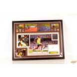 "The World's Fastest Man" collection of framed and