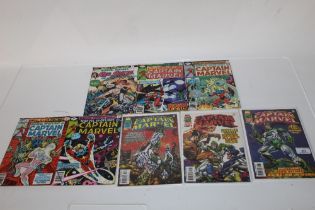 A quantity of Marvel Captain Marvel comics to incl