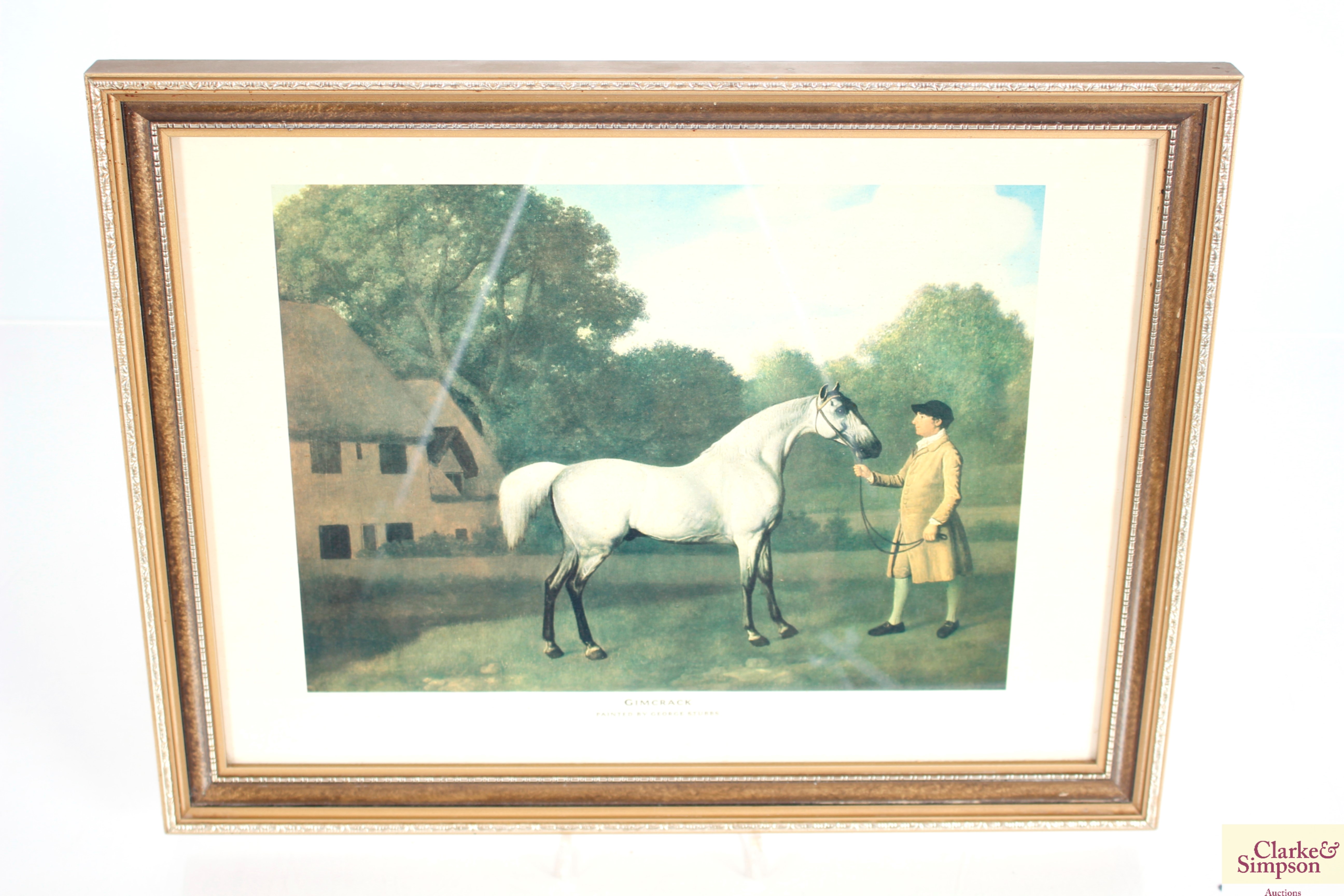 Six 20th Century framed prints of race horses - Image 6 of 6
