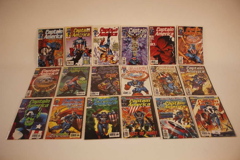 A quantity of Marvel Captain America comics to inc