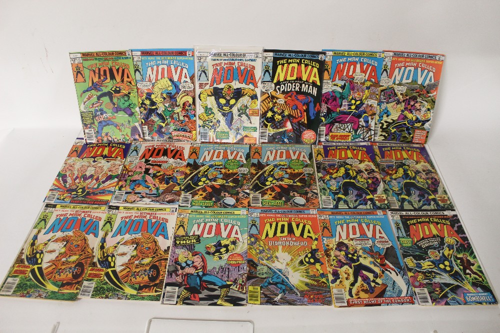 A quantity of Marvel Nova comics to include The ma