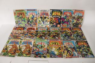 A quantity of Marvel Nova comics to include The ma