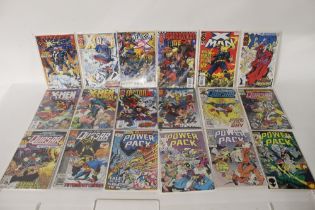 A quantity of Marvel comics to include Powerpack v