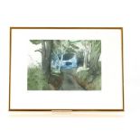 A pencil signed limited edition print "Lane OF Aer