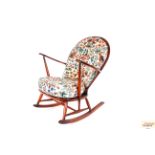 An Ercol stick back rocking chair