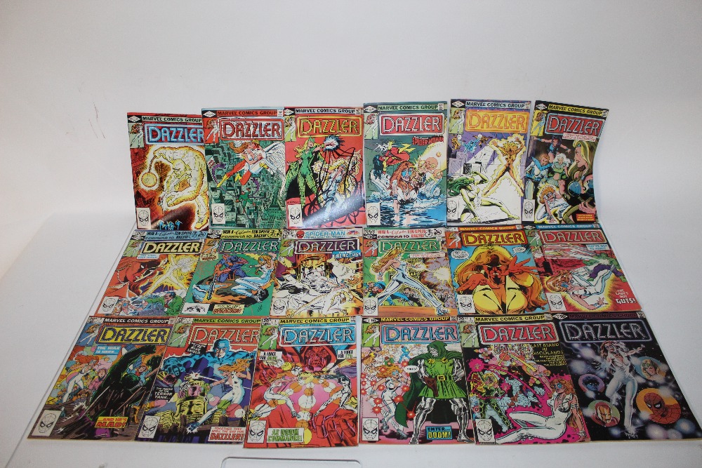 A quantity of Marvel Dazzler comics to include vol