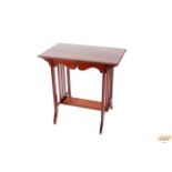 An early 20th Century mahogany occasional table th