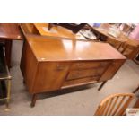 A G-plan teak sideboard fitted three central drawe