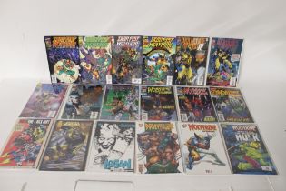 A quantity of Marvel comics to include Wolverine b