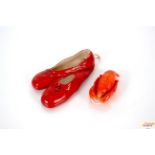 A "Red Shoes" Brentleighware wall posy holder and