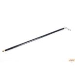 A black walking stick with Jaguar type handle, 93c