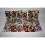 A box of various X Men comics to include X Men for