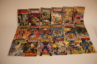 A quantity of Marvel The Micronauts comics to incl