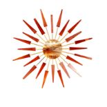 A Manley "Sunburst" wall clock