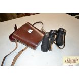 A pair of 10 x 50 Carl Zeiss binoculars in case