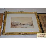 A. Tanner, framed and glazed watercolour study dep