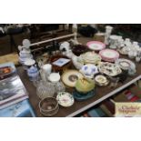 A quantity of various china and glassware to inclu