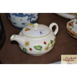 A small sized Old Foley pattern teapot decorated w